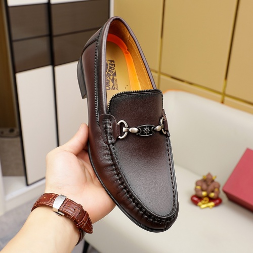 Cheap Salvatore Ferragamo Leather Shoes For Men #981310 Replica Wholesale [$82.00 USD] [ITEM#981310] on Replica Salvatore Ferragamo Leather Shoes