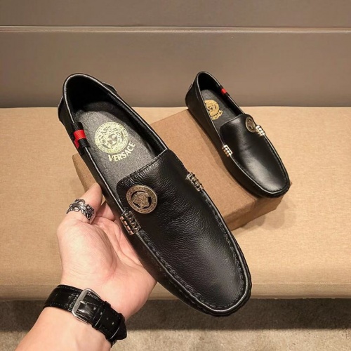 Cheap Versace Leather Shoes For Men #982372 Replica Wholesale [$72.00 USD] [ITEM#982372] on Replica Versace Leather Shoes