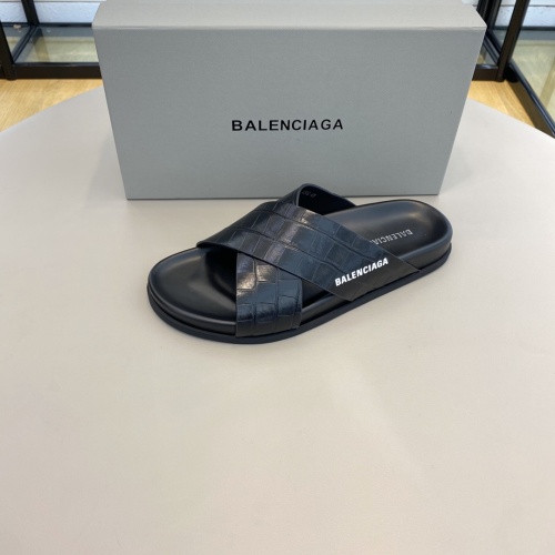 Cheap Balenciaga Slippers For Men #984207 Replica Wholesale [$64.00 USD] [ITEM#984207] on Replica Balenciaga Slippers