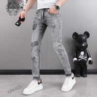 Cheap Chrome Hearts Jeans For Men #975909 Replica Wholesale [$48.00 USD] [ITEM#975909] on Replica Chrome Hearts Jeans