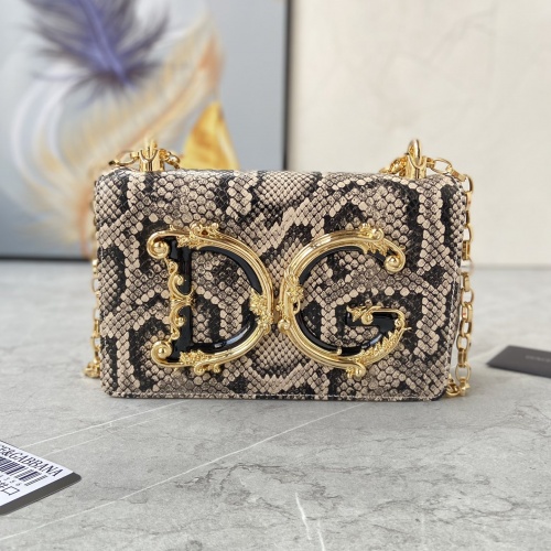 Cheap Dolce &amp; Gabbana D&amp;G AAA Quality Messenger Bags For Women #985527 Replica Wholesale [$185.00 USD] [ITEM#985527] on Replica Dolce &amp; Gabbana D&amp;G AAA Quality Messenger Bags
