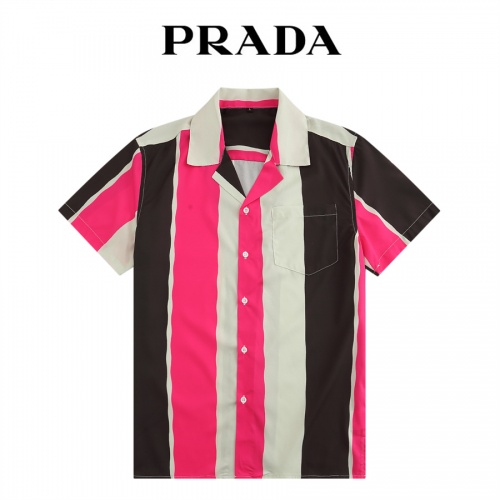 Cheap Prada Shirts Short Sleeved For Men #985603 Replica Wholesale [$36.00 USD] [ITEM#985603] on Replica Prada Shirts