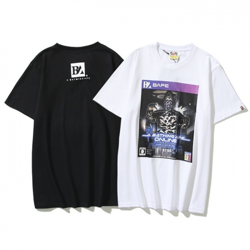 Cheap Bape T-Shirts Short Sleeved For Men #985868 Replica Wholesale [$25.00 USD] [ITEM#985868] on Replica Bape T-Shirts