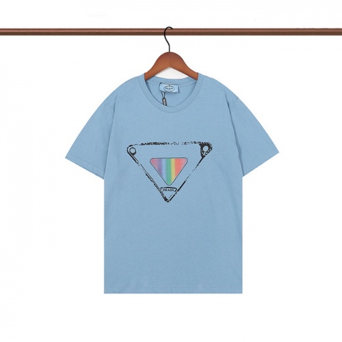Cheap Prada T-Shirts Short Sleeved For Unisex #985935 Replica Wholesale [$27.00 USD] [ITEM#985935] on Replica Prada T-Shirts