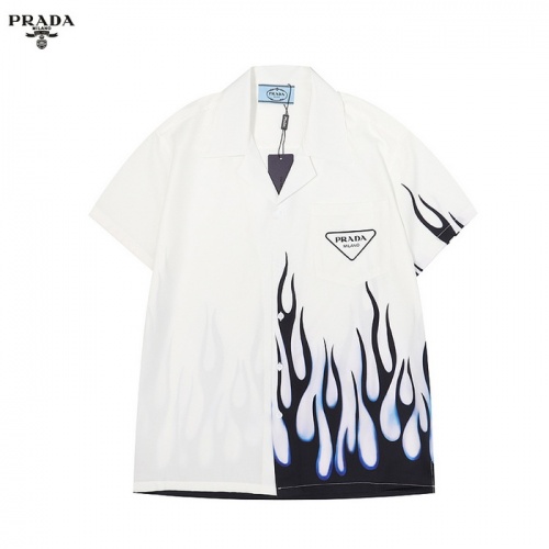 Cheap Prada Shirts Short Sleeved For Men #986239 Replica Wholesale [$32.00 USD] [ITEM#986239] on Replica Prada Shirts