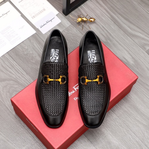 Cheap Salvatore Ferragamo Leather Shoes For Men #988155 Replica Wholesale [$100.00 USD] [ITEM#988155] on Replica Salvatore Ferragamo Leather Shoes