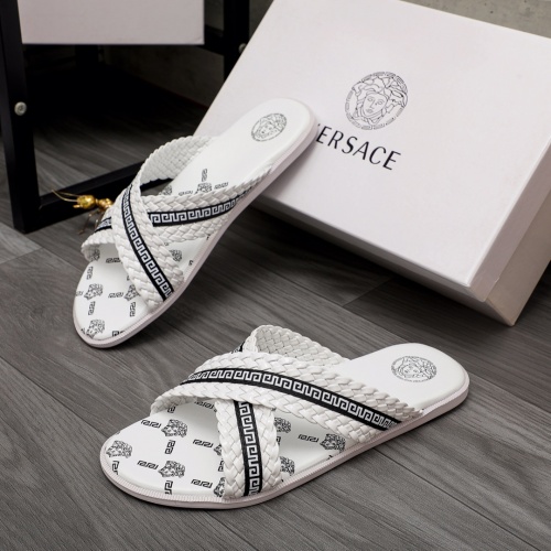 Cheap Versace Slippers For Men #988503 Replica Wholesale [$42.00 USD] [ITEM#988503] on Replica Versace Slippers