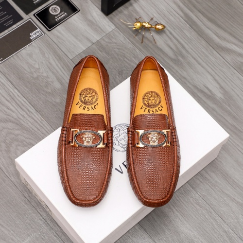 Cheap Versace Leather Shoes For Men #988568 Replica Wholesale [$68.00 USD] [ITEM#988568] on Replica Versace Leather Shoes