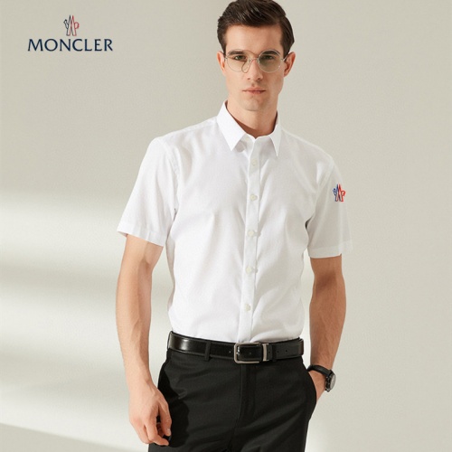 Cheap Moncler Shirts Short Sleeved For Men #989417 Replica Wholesale [$38.00 USD] [ITEM#989417] on Replica Moncler Shirts