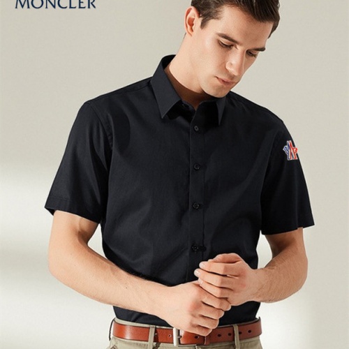Cheap Moncler Shirts Short Sleeved For Men #989419 Replica Wholesale [$38.00 USD] [ITEM#989419] on Replica Moncler Shirts