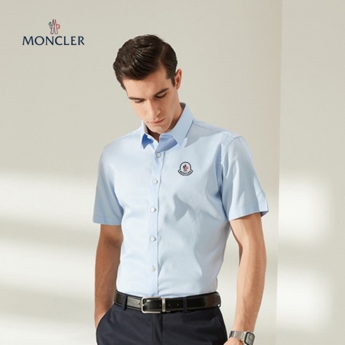 Cheap Moncler Shirts Short Sleeved For Men #989424 Replica Wholesale [$38.00 USD] [ITEM#989424] on Replica Moncler Shirts