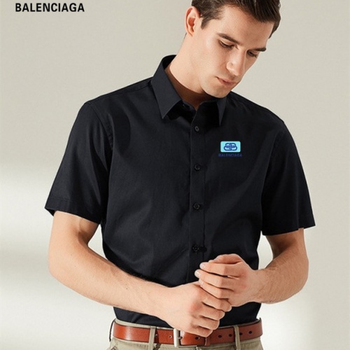 Cheap Balenciaga Shirts Short Sleeved For Men #989442 Replica Wholesale [$38.00 USD] [ITEM#989442] on Replica Balenciaga Shirts