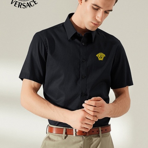 Cheap Versace Shirts Short Sleeved For Men #989447 Replica Wholesale [$38.00 USD] [ITEM#989447] on Replica Versace Shirts