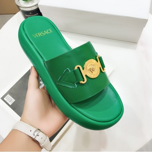 Cheap Versace Slippers For Women #989594 Replica Wholesale [$82.00 USD] [ITEM#989594] on Replica Versace Slippers