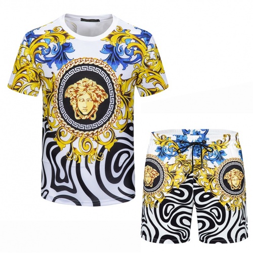 Cheap Versace Tracksuits Short Sleeved For Men #989948 Replica Wholesale [$42.00 USD] [ITEM#989948] on Replica Versace Tracksuits