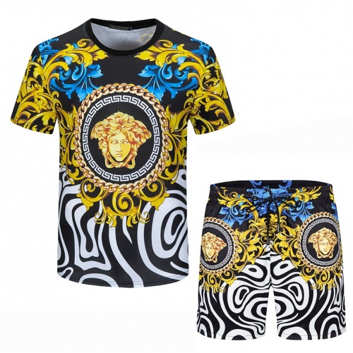 Cheap Versace Tracksuits Short Sleeved For Men #989961 Replica Wholesale [$42.00 USD] [ITEM#989961] on Replica Versace Tracksuits