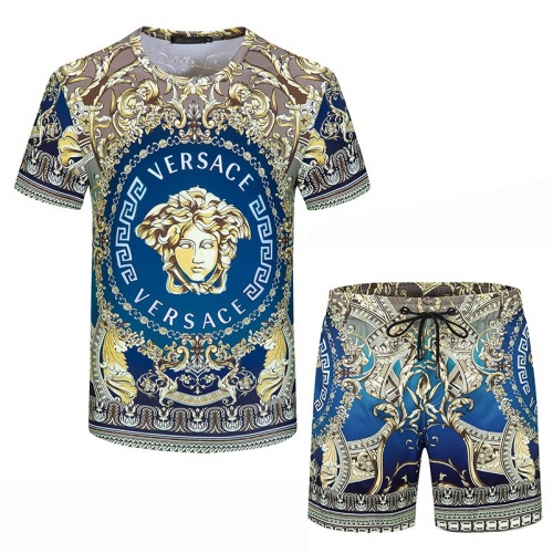 Cheap Versace Tracksuits Short Sleeved For Men #989969 Replica Wholesale [$42.00 USD] [ITEM#989969] on Replica Versace Tracksuits