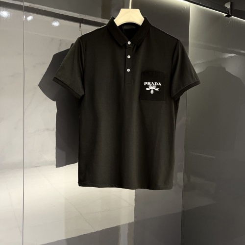 Cheap Prada T-Shirts Short Sleeved For Men #990569 Replica Wholesale [$60.00 USD] [ITEM#990569] on Replica Prada T-Shirts
