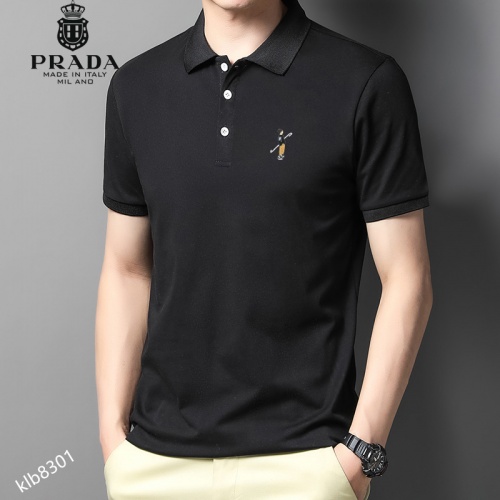 Cheap Prada T-Shirts Short Sleeved For Men #991817 Replica Wholesale [$34.00 USD] [ITEM#991817] on Replica Prada T-Shirts
