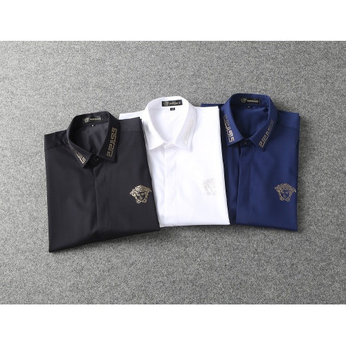 Cheap Versace Shirts Short Sleeved For Men #992057 Replica Wholesale [$39.00 USD] [ITEM#992057] on Replica Versace Shirts