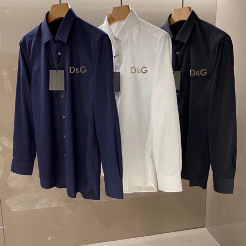 Cheap Dolce &amp; Gabbana D&amp;G Shirts Long Sleeved For Men #994200 Replica Wholesale [$56.00 USD] [ITEM#994200] on Replica Dolce &amp; Gabbana D&amp;G Shirts