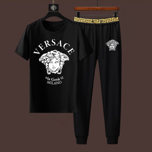 Cheap Versace Tracksuits Short Sleeved For Men #994411 Replica Wholesale [$76.00 USD] [ITEM#994411] on Replica Versace Tracksuits