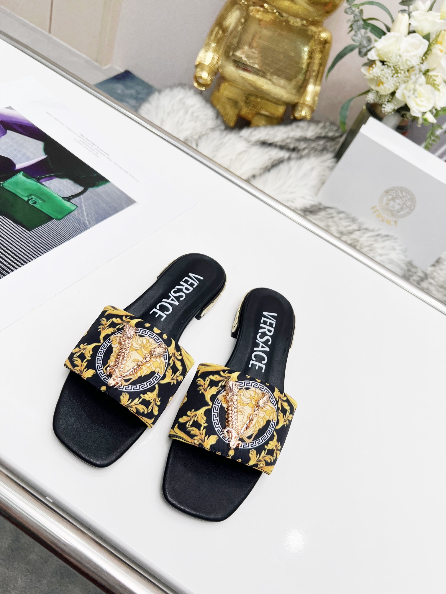 Cheap Versace Slippers For Women #986671 Replica Wholesale [$80.00 USD ...