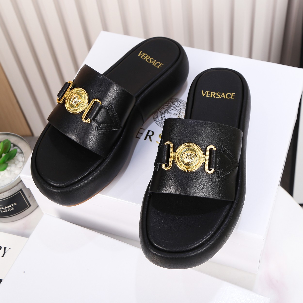 Cheap Versace Slippers For Women #989596 Replica Wholesale [$82.00 USD ...