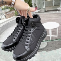 Cheap Prada High Tops Shoes For Men #989536 Replica Wholesale [$100.00 USD] [ITEM#989536] on Replica Prada High Top Shoes