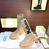 Cheap Alexander McQueen Boots For Women #995674 Replica Wholesale [$115.00 USD] [ITEM#995674] on Replica Alexander McQueen Boots