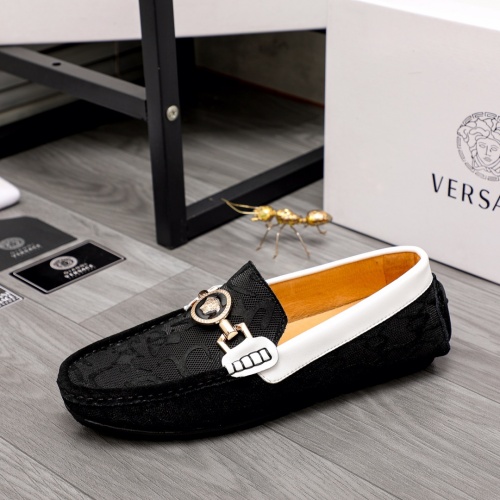 Cheap Versace Leather Shoes For Men #1000866 Replica Wholesale [$68.00 USD] [ITEM#1000866] on Replica Versace Leather Shoes