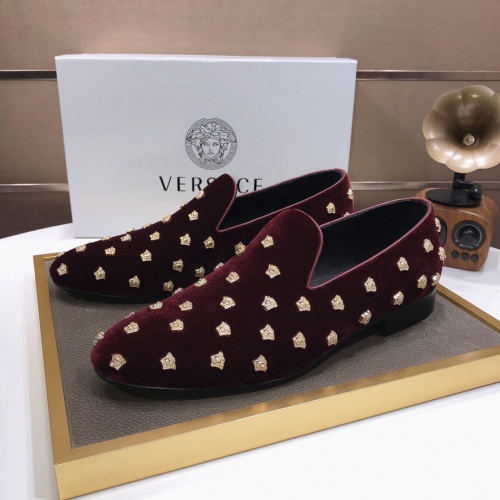 Cheap Versace Leather Shoes For Men #1001440 Replica Wholesale [$88.00 USD] [ITEM#1001440] on Replica Versace Leather Shoes