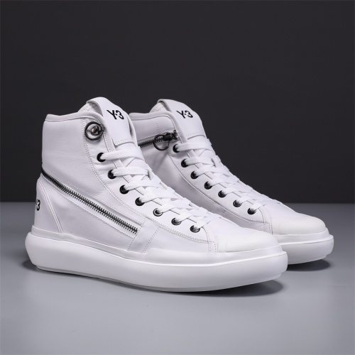 Cheap Y-3 High Tops Shoes For Men #1001478 Replica Wholesale [$96.00 USD] [ITEM#1001478] on Replica Y-3 High Tops Shoes