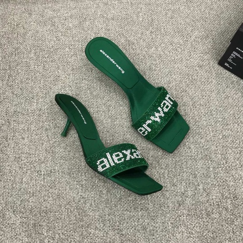Cheap Alexander Wang Slippers For Women #1002627 Replica Wholesale [$92.00 USD] [ITEM#1002627] on Replica Alexander Wang Slippers