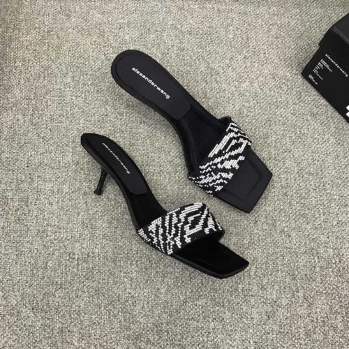Cheap Alexander Wang Slippers For Women #1002631 Replica Wholesale [$92.00 USD] [ITEM#1002631] on Replica Alexander Wang Slippers