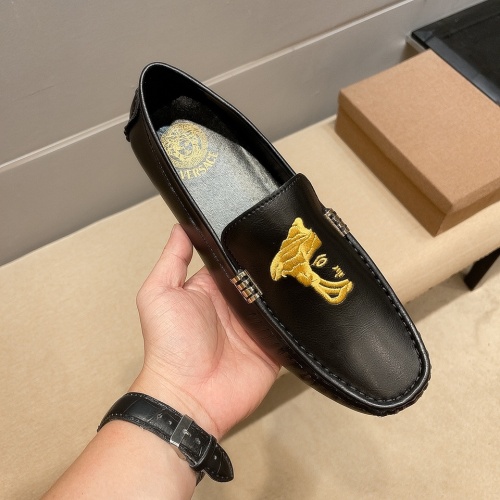 Cheap Versace Leather Shoes For Men #1003315 Replica Wholesale [$82.00 USD] [ITEM#1003315] on Replica Versace Leather Shoes