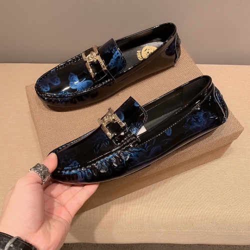 Cheap Versace Leather Shoes For Men #1003340 Replica Wholesale [$82.00 USD] [ITEM#1003340] on Replica Versace Leather Shoes