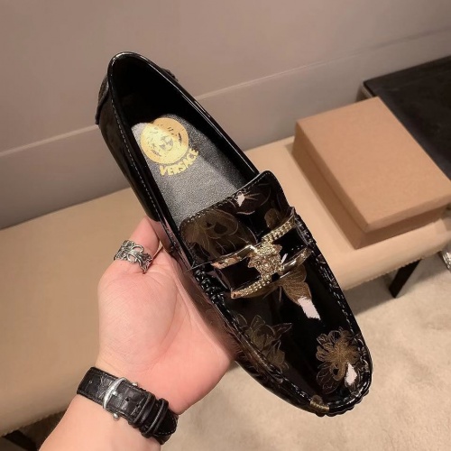 Cheap Versace Leather Shoes For Men #1003341 Replica Wholesale [$82.00 USD] [ITEM#1003341] on Replica Versace Leather Shoes