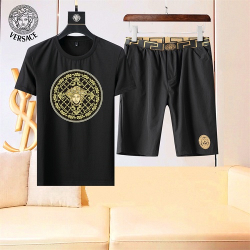 Cheap Versace Tracksuits Short Sleeved For Men #1004478 Replica Wholesale [$48.00 USD] [ITEM#1004478] on Replica Versace Tracksuits