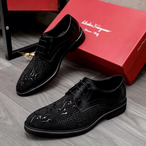Cheap Salvatore Ferragamo Leather Shoes For Men #1004873 Replica Wholesale [$82.00 USD] [ITEM#1004873] on Replica Salvatore Ferragamo Leather Shoes
