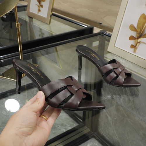 Cheap Yves Saint Laurent YSL Slippers For Women #997909 Replica Wholesale [$82.00 USD] [ITEM#997909] on Replica Yves Saint Laurent YSL Slippers