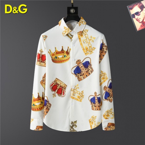 Cheap Dolce &amp; Gabbana D&amp;G Shirts Long Sleeved For Men #999508 Replica Wholesale [$45.00 USD] [ITEM#999508] on Replica Dolce &amp; Gabbana D&amp;G Shirts