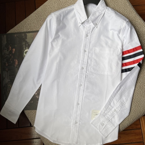 Cheap Thom Browne TB Shirts Long Sleeved For Men #999565 Replica Wholesale [$52.00 USD] [ITEM#999565] on Replica Thom Browne TB Shirts