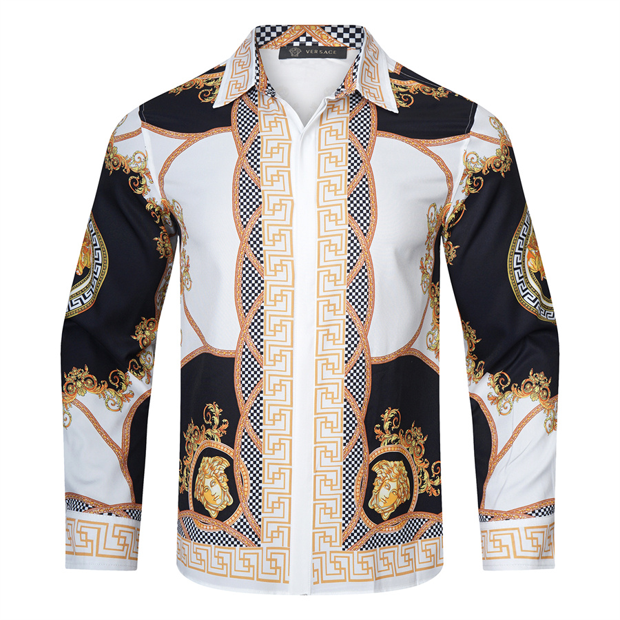 Cheap Versace Shirts Long Sleeved For Men #1002819 Replica Wholesale ...