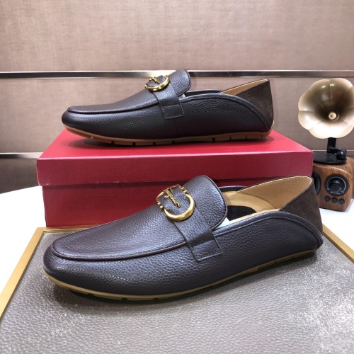 Cheap Salvatore Ferragamo Leather Shoes For Men #1006393 Replica Wholesale [$85.00 USD] [ITEM#1006393] on Replica Salvatore Ferragamo Leather Shoes