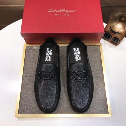 Cheap Salvatore Ferragamo Leather Shoes For Men #1006394 Replica Wholesale [$85.00 USD] [ITEM#1006394] on Replica Salvatore Ferragamo Leather Shoes