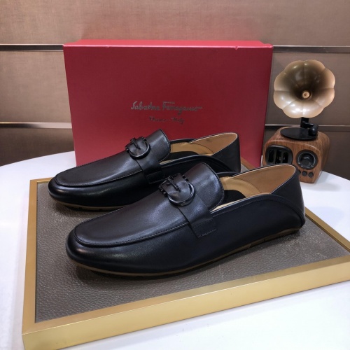 Cheap Salvatore Ferragamo Leather Shoes For Men #1006398 Replica Wholesale [$85.00 USD] [ITEM#1006398] on Replica Salvatore Ferragamo Leather Shoes