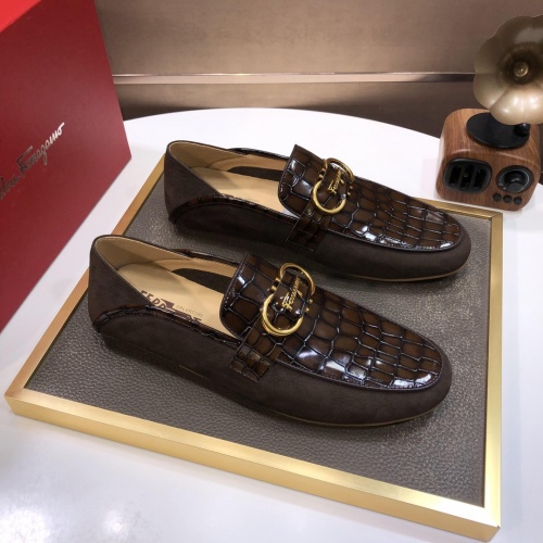 Cheap Salvatore Ferragamo Leather Shoes For Men #1006400 Replica Wholesale [$85.00 USD] [ITEM#1006400] on Replica Salvatore Ferragamo Leather Shoes