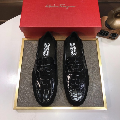Cheap Salvatore Ferragamo Leather Shoes For Men #1006401 Replica Wholesale [$85.00 USD] [ITEM#1006401] on Replica Salvatore Ferragamo Leather Shoes