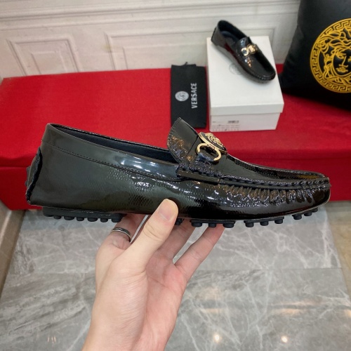 Cheap Versace Leather Shoes For Men #1006494 Replica Wholesale [$76.00 USD] [ITEM#1006494] on Replica Versace Leather Shoes